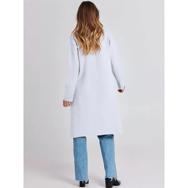 imageANRABESS Cardigan for Women Oversized Open Front Sweater Coat Long Sleeve Lapel Blazer Jacket Fall Outwear CoatiganLight Blue