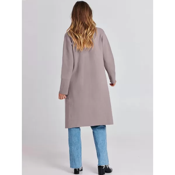 imageANRABESS Cardigan for Women Oversized Open Front Sweater Coat Long Sleeve Lapel Blazer Jacket Fall Outwear CoatiganRed Apricot