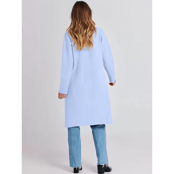 imageANRABESS Cardigan for Women Oversized Open Front Sweater Coat Long Sleeve Lapel Blazer Jacket Fall Outwear CoatiganSky
