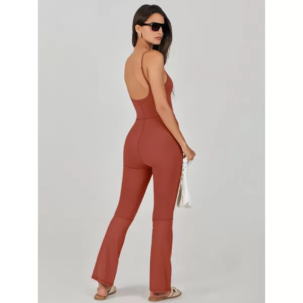 imageANRABESS Flare Jumpsuits for Women One Piece Sleeveless Square Neck Full Body Bodycon Yoga Workout Casual Unitard Rompers BodysuitANRABESS Flare Jumpsuits for Women One Piece Sleeveless Square Neck Full Body Bodycon Yoga Workout Casual Unitard Rompers Bodysuit