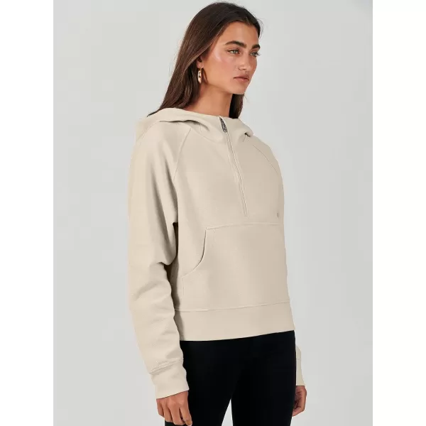 imageANRABESS Half Zip Sweatshirts Cropped Hoodies Fleece Womens Quarter Zip Up Pullover Sweaters Fall Outfits 2023 Winter ClothesBeige