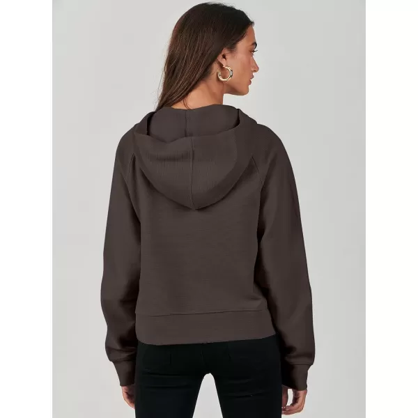 imageANRABESS Half Zip Sweatshirts Cropped Hoodies Fleece Womens Quarter Zip Up Pullover Sweaters Fall Outfits 2023 Winter ClothesCoffee