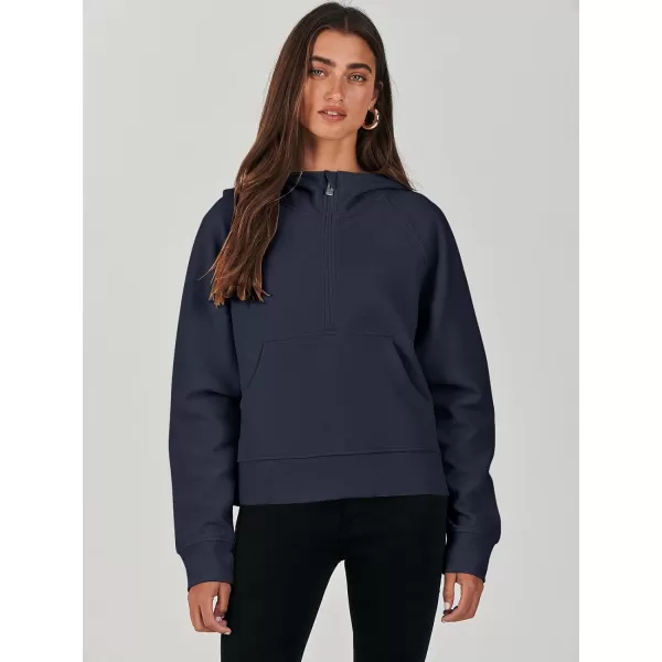 imageANRABESS Half Zip Sweatshirts Cropped Hoodies Fleece Womens Quarter Zip Up Pullover Sweaters Fall Outfits 2023 Winter ClothesNavy Blue
