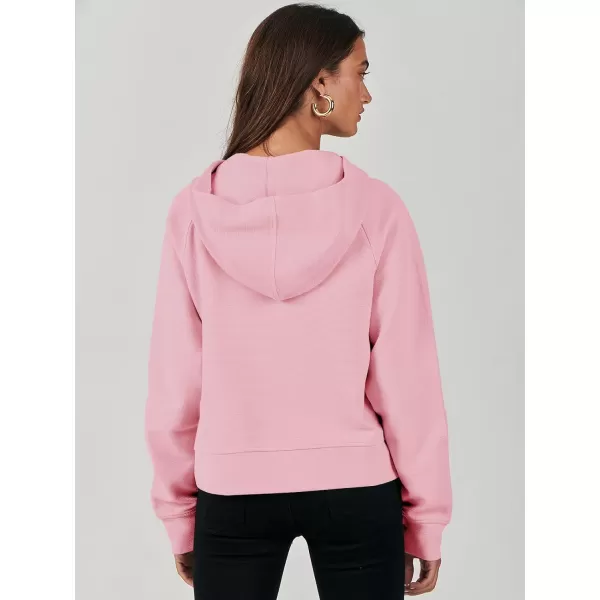 imageANRABESS Half Zip Sweatshirts Cropped Hoodies Fleece Womens Quarter Zip Up Pullover Sweaters Fall Outfits 2023 Winter ClothesPink
