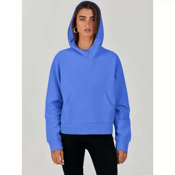 imageANRABESS Half Zip Sweatshirts Cropped Hoodies Fleece Womens Quarter Zip Up Pullover Sweaters Fall Outfits 2023 Winter ClothesRoyal Blue