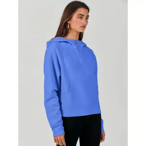imageANRABESS Half Zip Sweatshirts Cropped Hoodies Fleece Womens Quarter Zip Up Pullover Sweaters Fall Outfits 2023 Winter ClothesRoyal Blue