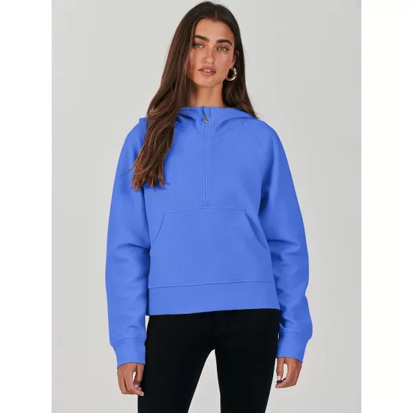 imageANRABESS Half Zip Sweatshirts Cropped Hoodies Fleece Womens Quarter Zip Up Pullover Sweaters Fall Outfits 2023 Winter ClothesRoyal Blue
