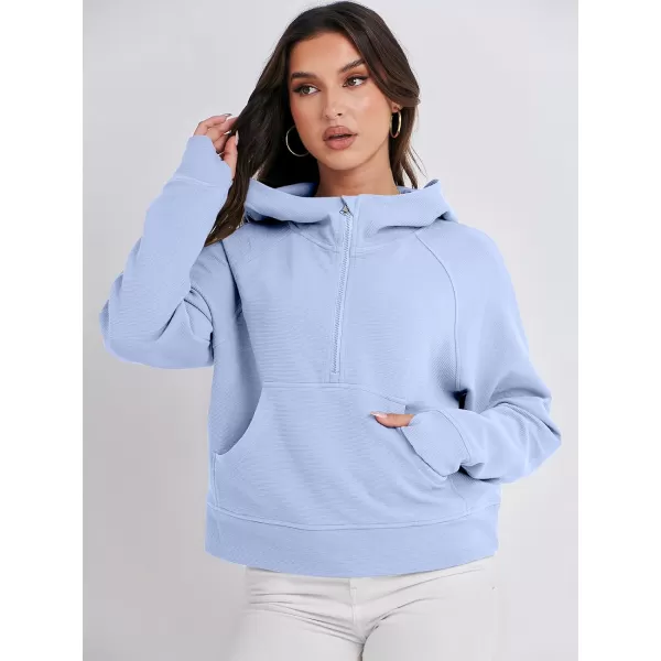 imageANRABESS Half Zip Sweatshirts Cropped Hoodies Fleece Womens Quarter Zip Up Pullover Sweaters Fall Outfits 2023 Winter ClothesSky
