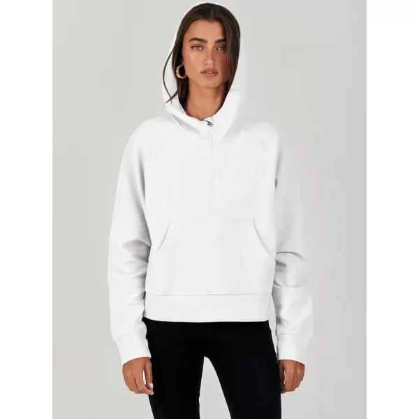 imageANRABESS Half Zip Sweatshirts Cropped Hoodies Fleece Womens Quarter Zip Up Pullover Sweaters Fall Outfits 2023 Winter ClothesWhite