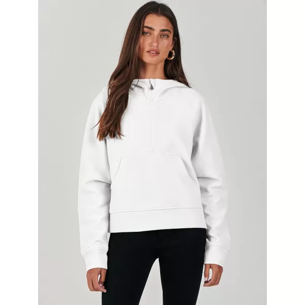imageANRABESS Half Zip Sweatshirts Cropped Hoodies Fleece Womens Quarter Zip Up Pullover Sweaters Fall Outfits 2023 Winter ClothesWhite