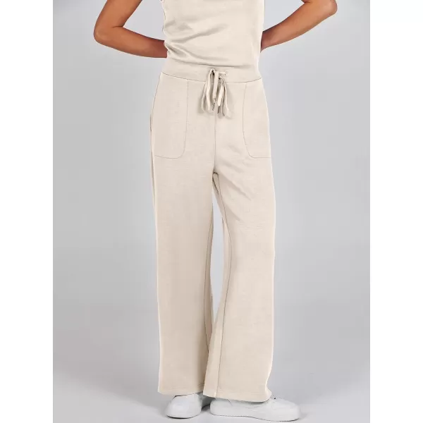 imageANRABESS Jumpsuits for Women 2024 Casual Summer Dressy Romper Sleeveless Wide Leg Long Pants Outfits JumperBeige