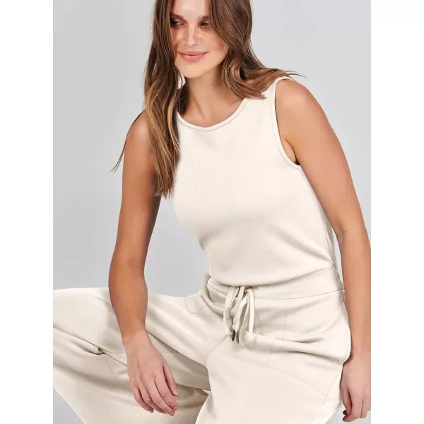 imageANRABESS Jumpsuits for Women 2024 Casual Summer Dressy Romper Sleeveless Wide Leg Long Pants Outfits JumperBeige