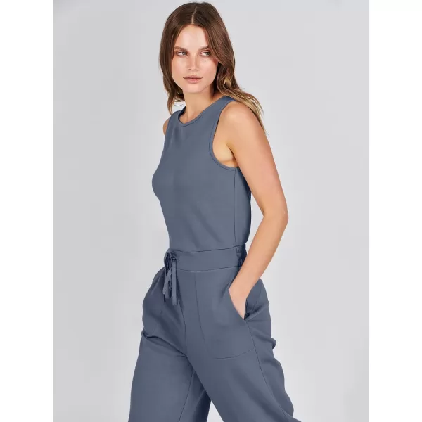 imageANRABESS Jumpsuits for Women 2024 Casual Summer Dressy Romper Sleeveless Wide Leg Long Pants Outfits JumperGray Blue