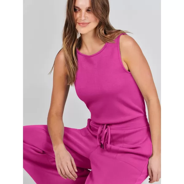 imageANRABESS Jumpsuits for Women 2024 Casual Summer Dressy Romper Sleeveless Wide Leg Long Pants Outfits JumperRose
