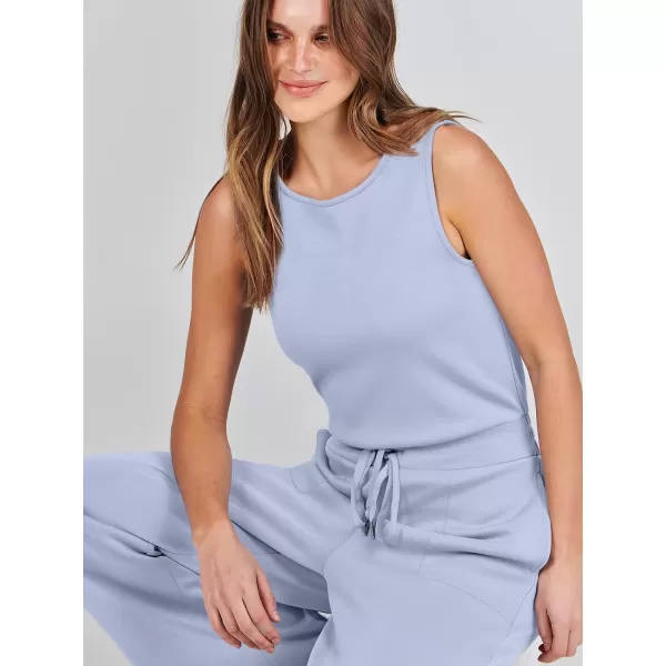 imageANRABESS Jumpsuits for Women 2024 Casual Summer Dressy Romper Sleeveless Wide Leg Long Pants Outfits JumperSky Blue