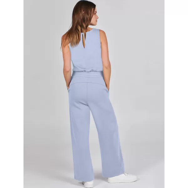 imageANRABESS Jumpsuits for Women 2024 Casual Summer Dressy Romper Sleeveless Wide Leg Long Pants Outfits JumperSky Blue