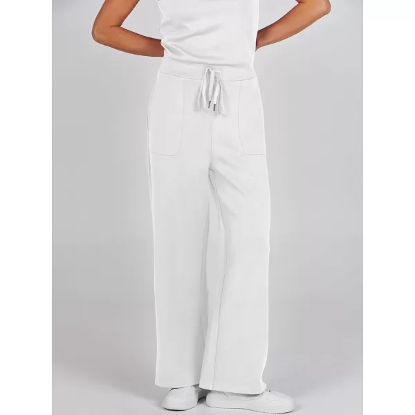 imageANRABESS Jumpsuits for Women 2024 Casual Summer Dressy Romper Sleeveless Wide Leg Long Pants Outfits JumperWhite