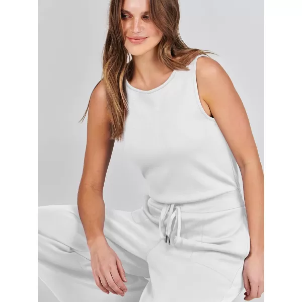 imageANRABESS Jumpsuits for Women 2024 Casual Summer Dressy Romper Sleeveless Wide Leg Long Pants Outfits JumperWhite