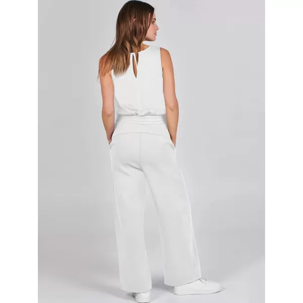 imageANRABESS Jumpsuits for Women 2024 Casual Summer Dressy Romper Sleeveless Wide Leg Long Pants Outfits JumperWhite