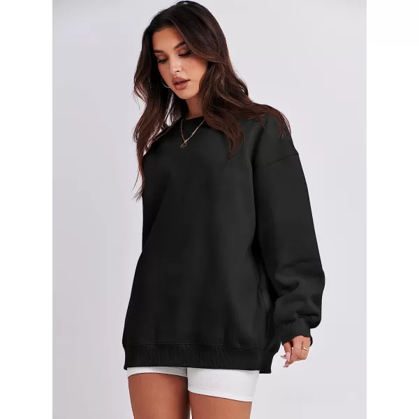 imageANRABESS Oversized Sweatshirt for Women Fleece Long Sleeve Crewneck Casual Pullover Top Fall 2023 Trendy ClothesBlack