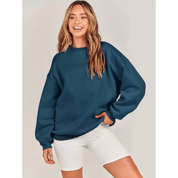 imageANRABESS Oversized Sweatshirt for Women Fleece Long Sleeve Crewneck Casual Pullover Top Fall 2023 Trendy ClothesDeep Blue