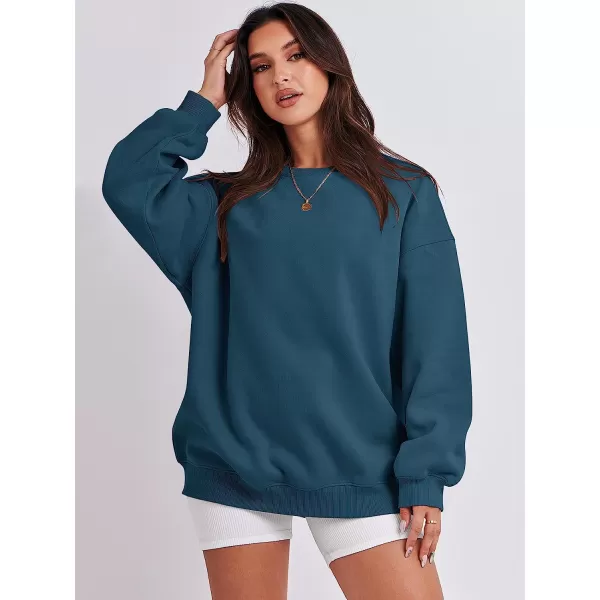 imageANRABESS Oversized Sweatshirt for Women Fleece Long Sleeve Crewneck Casual Pullover Top Fall 2023 Trendy ClothesDeep Blue
