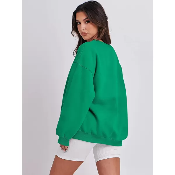 imageANRABESS Oversized Sweatshirt for Women Fleece Long Sleeve Crewneck Casual Pullover Top Fall 2023 Trendy ClothesGrass