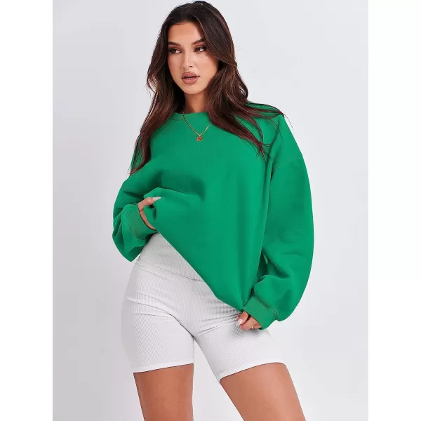 imageANRABESS Oversized Sweatshirt for Women Fleece Long Sleeve Crewneck Casual Pullover Top Fall 2023 Trendy ClothesGrass