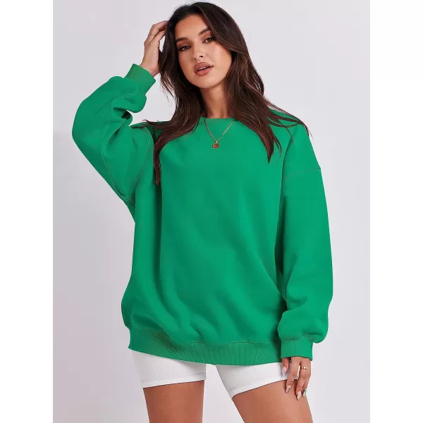 imageANRABESS Oversized Sweatshirt for Women Fleece Long Sleeve Crewneck Casual Pullover Top Fall 2023 Trendy ClothesGrass