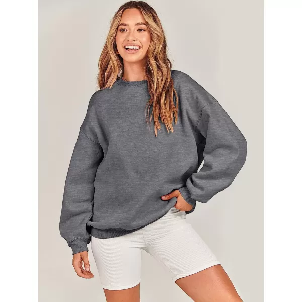 imageANRABESS Oversized Sweatshirt for Women Fleece Long Sleeve Crewneck Casual Pullover Top Fall 2023 Trendy ClothesGray
