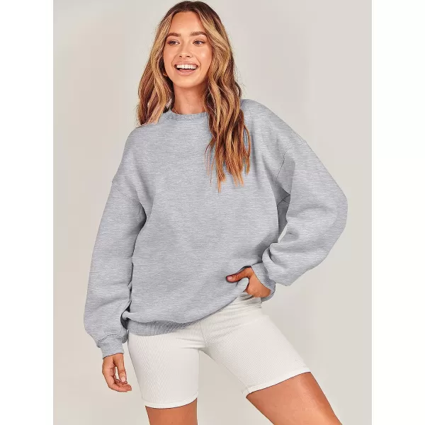 imageANRABESS Oversized Sweatshirt for Women Fleece Long Sleeve Crewneck Casual Pullover Top Fall 2023 Trendy ClothesLight Gray
