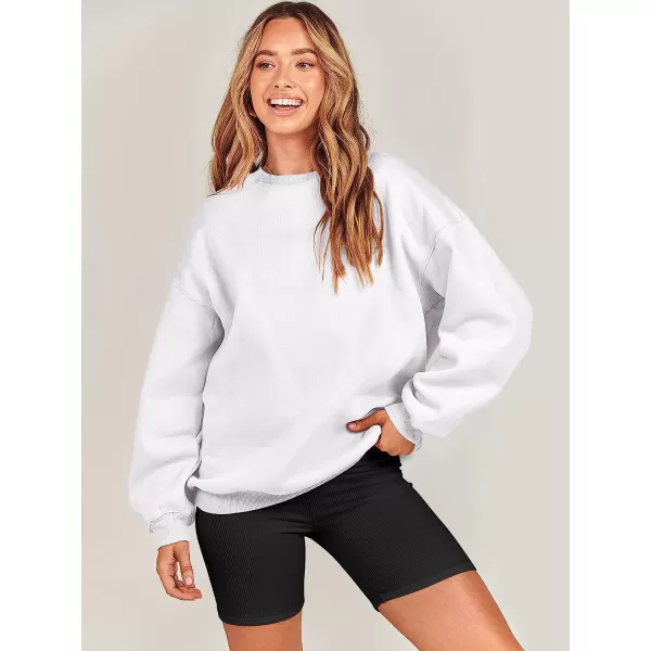 imageANRABESS Oversized Sweatshirt for Women Fleece Long Sleeve Crewneck Casual Pullover Top Fall 2023 Trendy ClothesWhite