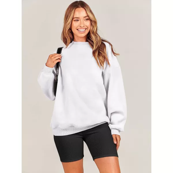 imageANRABESS Oversized Sweatshirt for Women Fleece Long Sleeve Crewneck Casual Pullover Top Fall 2023 Trendy ClothesWhite