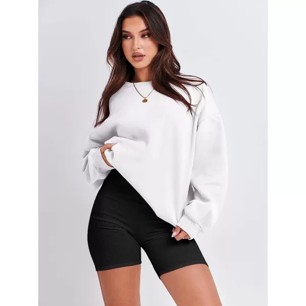 imageANRABESS Oversized Sweatshirt for Women Fleece Long Sleeve Crewneck Casual Pullover Top Fall 2023 Trendy ClothesWhite