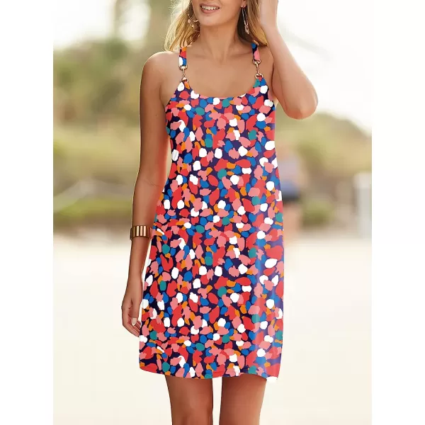 imageANRABESS Summer Dress for Women Beach Cover Up Sleeveless Strap Tank Mini Sundress Resort SwimwearFloral 01