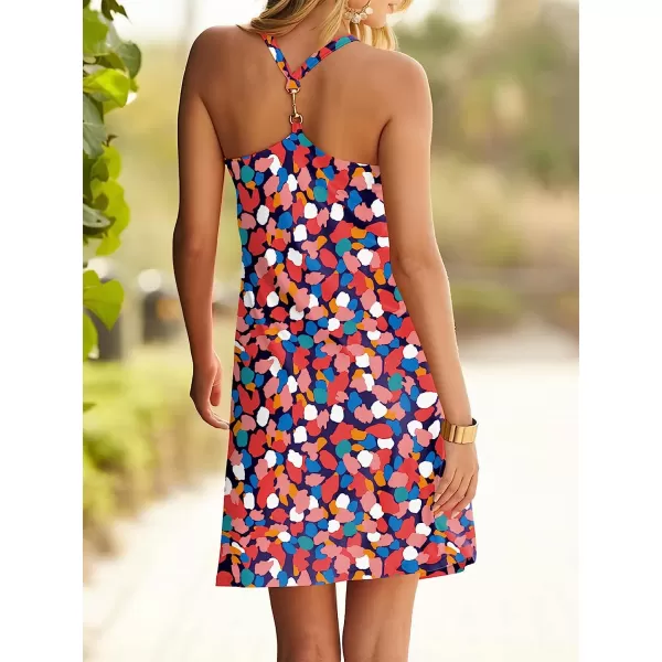 imageANRABESS Summer Dress for Women Beach Cover Up Sleeveless Strap Tank Mini Sundress Resort SwimwearFloral 01