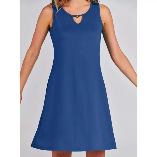 imageANRABESS Summer Dresses for Women 2023 Trendy Beach Cover Up Crew Neck Sleeveless Mini Sundress with PocketsDeep Blue