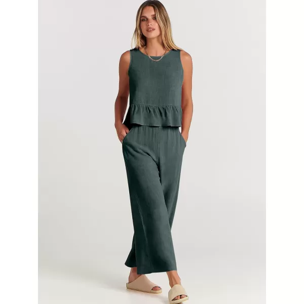 imageANRABESS Two Piece Outfits for Women Cruise Resort Wear 2024 Summer Set Vacation Sleeveless Linen Crop Tank Top Casual Matching Lounge Sets Tracksuits Long Pants Jumpsuits Clothes 817shenhuiLANRABESS Two Piece Outfits for Women Cruise Resort Wear 2024 Summer Set Vacation Sleeveless Linen Crop Tank Top Casual Matching Lounge Sets Tracksuits Long Pants Jumpsuits Clothes 817shenhuiL