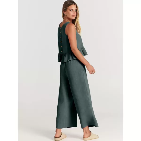 imageANRABESS Two Piece Outfits for Women Cruise Resort Wear 2024 Summer Set Vacation Sleeveless Linen Crop Tank Top Casual Matching Lounge Sets Tracksuits Long Pants Jumpsuits Clothes 817shenhuiLANRABESS Two Piece Outfits for Women Cruise Resort Wear 2024 Summer Set Vacation Sleeveless Linen Crop Tank Top Casual Matching Lounge Sets Tracksuits Long Pants Jumpsuits Clothes 817shenhuiL