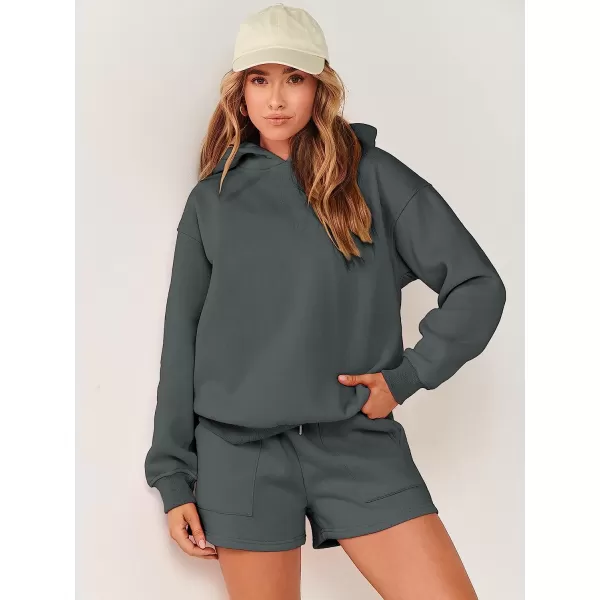 imageANRABESS Women 2 Piece Outfits Hoodie Short Set Oversized Sweatshirt Shorts Sweatsuit Y2K ClothesDark Grey