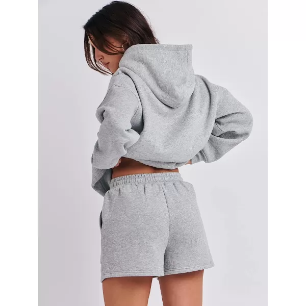 imageANRABESS Women 2 Piece Outfits Hoodie Short Set Oversized Sweatshirt Shorts Sweatsuit Y2K ClothesLigh Grey