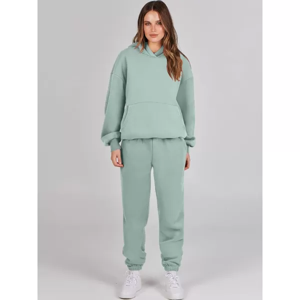 imageANRABESS Women 2 Piece Outfits Hoodie Sweatshirt Tracksuit amp Oversized Jogger Sweatpants Y2K Sweatsuit SetLake