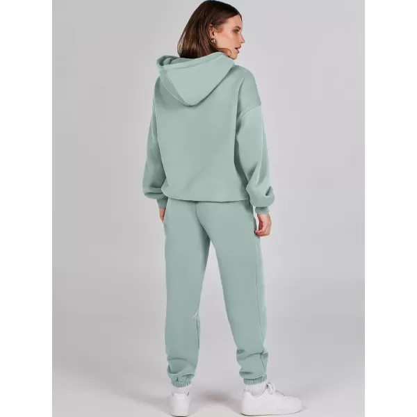 imageANRABESS Women 2 Piece Outfits Hoodie Sweatshirt Tracksuit amp Oversized Jogger Sweatpants Y2K Sweatsuit SetLake