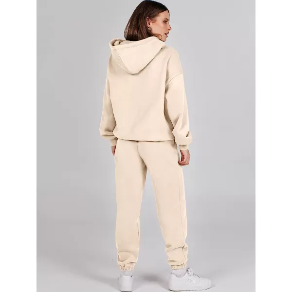 imageANRABESS Women 2 Piece Outfits Hoodie Sweatshirt Tracksuit amp Oversized Jogger Sweatpants Y2K Sweatsuit SetLight Yellow