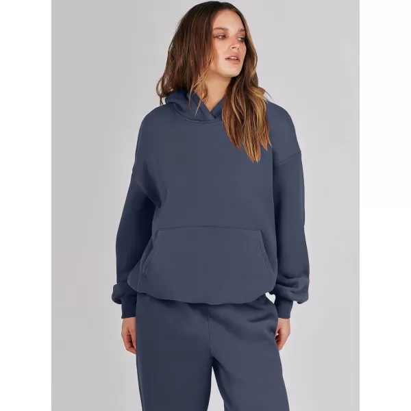 imageANRABESS Women 2 Piece Outfits Hoodie Sweatshirt Tracksuit amp Oversized Jogger Sweatpants Y2K Sweatsuit SetNavy Blue