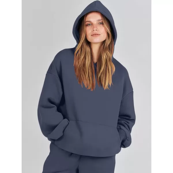 imageANRABESS Women 2 Piece Outfits Hoodie Sweatshirt Tracksuit amp Oversized Jogger Sweatpants Y2K Sweatsuit SetNavy Blue