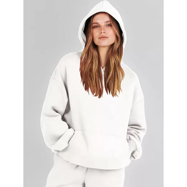 imageANRABESS Women 2 Piece Outfits Hoodie Sweatshirt Tracksuit amp Oversized Jogger Sweatpants Y2K Sweatsuit SetWhite