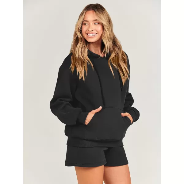 imageANRABESS Women 2 Piece Outfits Short Sweatsuit Drawstring Oversized Hoodie Sweatshirt Tracksuit Lounge Wear Matching SetANRABESS Women 2 Piece Outfits Short Sweatsuit Drawstring Oversized Hoodie Sweatshirt Tracksuit Lounge Wear Matching Set