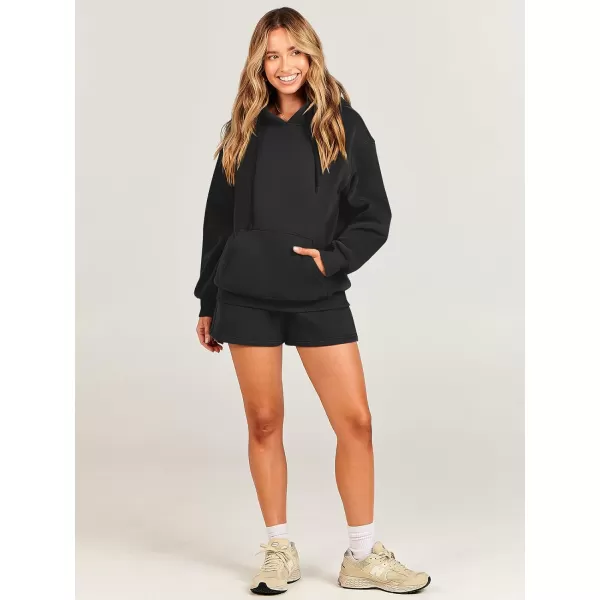imageANRABESS Women 2 Piece Outfits Short Sweatsuit Drawstring Oversized Hoodie Sweatshirt Tracksuit Lounge Wear Matching SetANRABESS Women 2 Piece Outfits Short Sweatsuit Drawstring Oversized Hoodie Sweatshirt Tracksuit Lounge Wear Matching Set