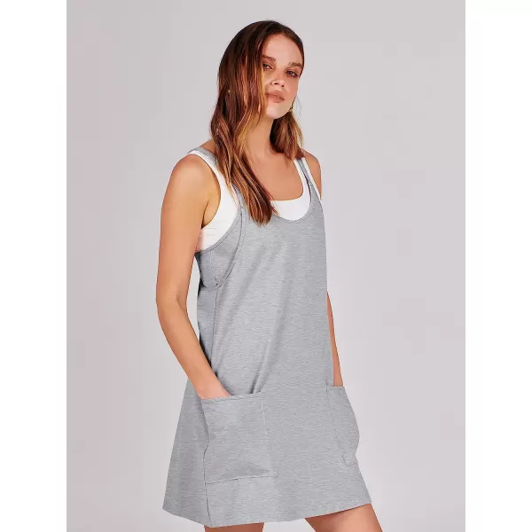 imageANRABESS Women 2023 Summer Sleeveless Mini Dress Casual Short Sundress Workout Tennis Athletic OnesieHeather Gray